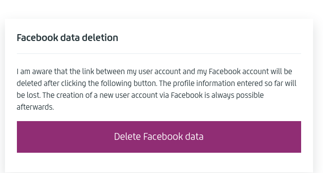 Data deletion